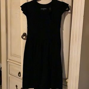 Black knit dress